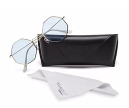 Blue Hexagon Unisex UV Protected Sunglass