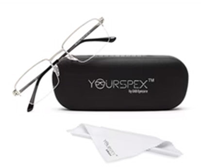 CLASSY SILVER EYEGLASSES FOR MEN