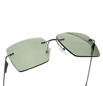 Everyday Unisex Green Square Sunglasses