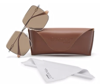 Brown Large Square UV Protection Sunglass for Women