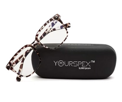 Snow Leopard Large Square Eyeglasses for Women