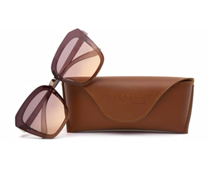 Brown Square Shaped UV Sunglass for Women