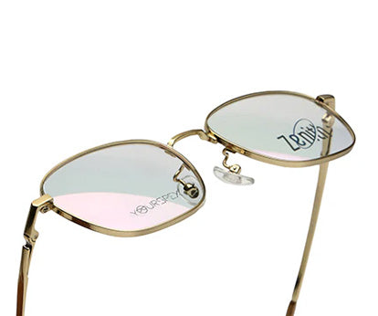 Zenith Titanium Gold Square Spectacles