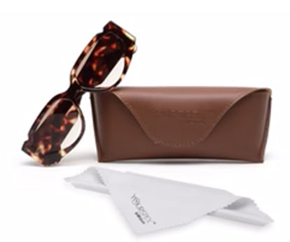 Tort Brown Vintage 100% UV Protection Sunglasses with Polycarbonate Lenses