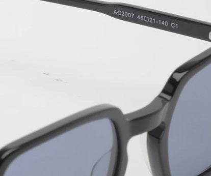 Black Square Shaped Acetate Frame
