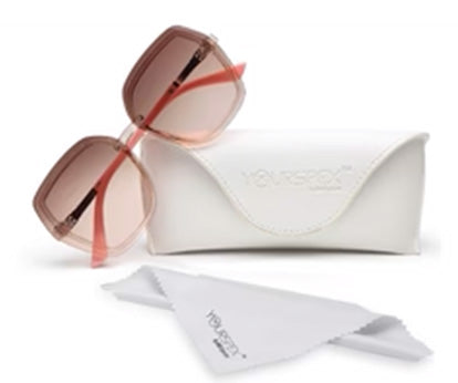 Light Brown Pink UV Sunglass for Women