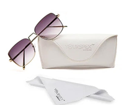 Gradient Purple Squared UV Sunglass