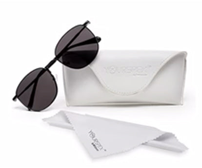 Black Shade Oval Shaped UV Sunglass for Women