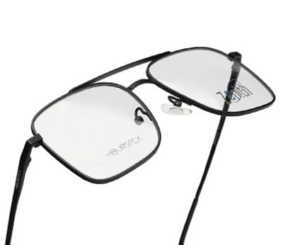 Zenith Titanium Matte Black Large Square Frame