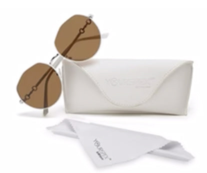 Black Large Oval UV Protection Sunglasses for Women