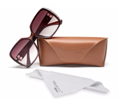 Gradient Brown Square UV Sunglass for Women