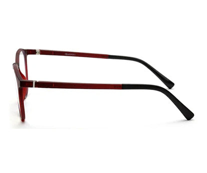 Wine Oval Clip-on Eyeglasses for Men and Women