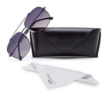 Blue Squared full Rim Metal Sunglasses For Men