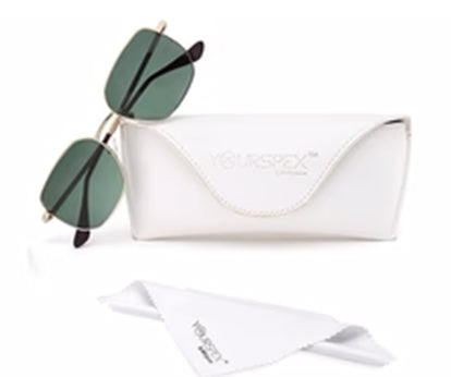 Green Square Unisex Sunglasses