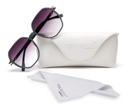 Green Oval UV 400 Polarised Sunglass for Women