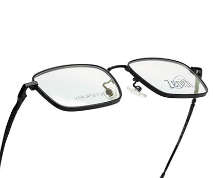 Zenith Titanium Metallic Black Square Frames