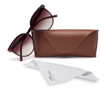 Brown Oval UV Protection Sunglass for Women