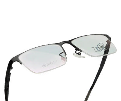 Zenith Titanium Half-Rimmed Black Frame