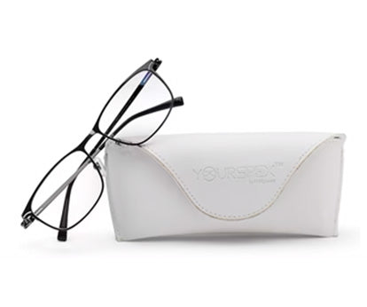 Zenith Metallic Titanium Grey Spectacles for Men