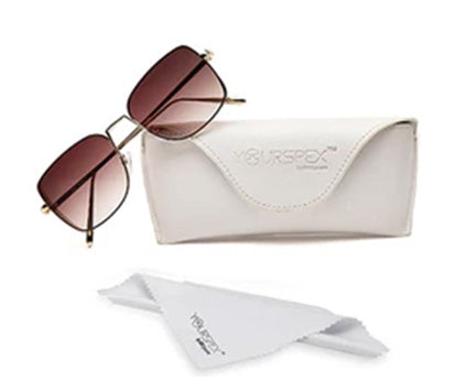 Gradient Brown Square UV Sunglass