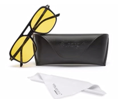 Yellow Retro Vintage Pilot UV400 Protected Sunglass for Men