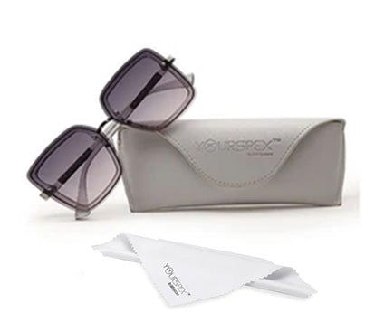 Gradient Blue Pink Large Squared UV Sunglass