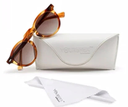 Thick Acetate Clubmaster Sienna Blend Sunglasses