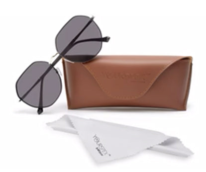 Black Round UV Ray Protection Sunglass for Men & Women