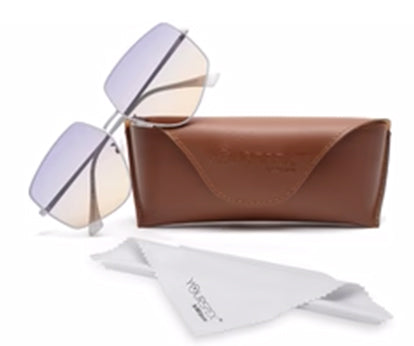 Gradient Purple Irregular Shaped UV Protection Sunglass for Women