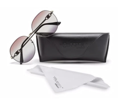 Gradient Brown Round UV Protection Sunglass for Women