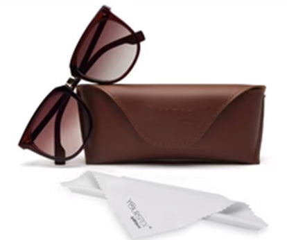 Gradient Dark Brown Wayfarer UV 400 Sunglass for Women