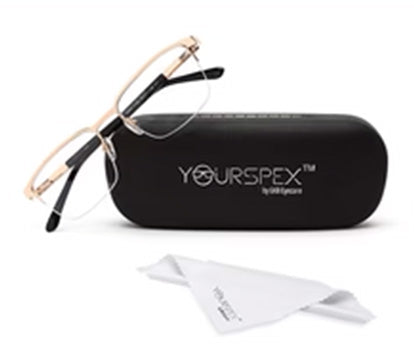 HALF RIM SQUARE UNISEX EYEGLASSES