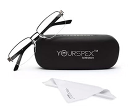 HALF RIM BLACK EYEGLASS FOR MEN