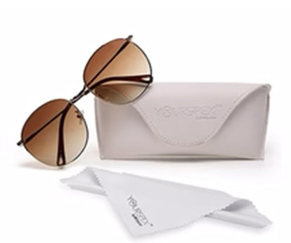 Gradual Brown Oval Shaped UV Sunglass for Women