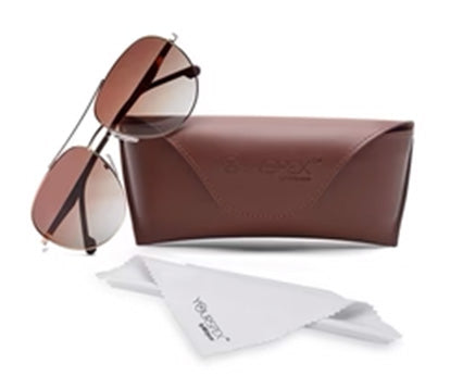Golden Aviator Full Rim Metal Sunglasses