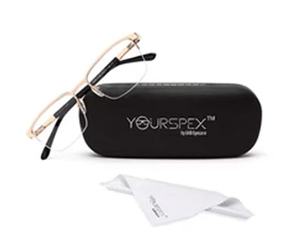 HALF RIM SQUARE UNISEX EYEGLASSES
