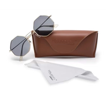 Black Hexagon Unisex UV Protected Sunglass