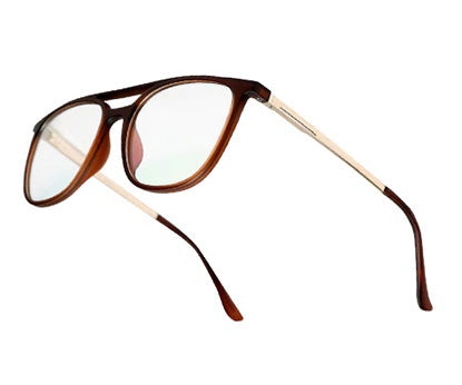 Sleek Brown Ultralight Spectacles