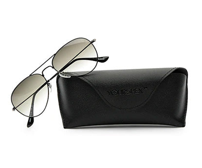 JetBlack Unisex Aviators Gradient Sunglasses
