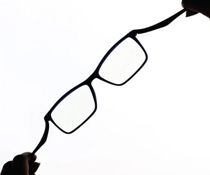 Dark Blue Matte YourSpex Flex Rectangle Eyeglass for Men