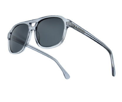 YourSpex-Matte Grey Square Premium Sunglasses-Large-Square