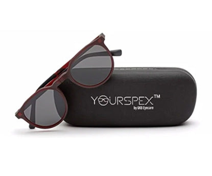 Wine Oval Clip-on Eyeglasses for Men and Women