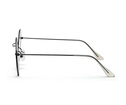 Black Hexagon Full Rim Unisex - Computer Spex (Zero Power)
