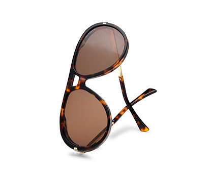 YourSpex-Bold Tortshell Acetate Sunglasses-Large-Aviator