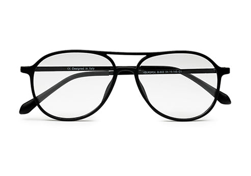 Classic Aviator Black Ultralight Spectacles