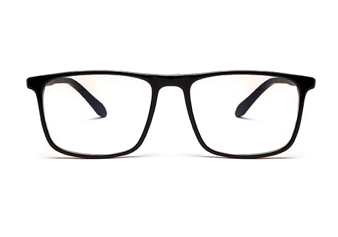 Brown Black Square Shaped Acetate Eyeglasses Frames for Men
