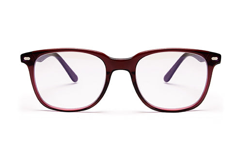 Grey Brown Wayfarer Style Acetate Eyeglass Frame for Men