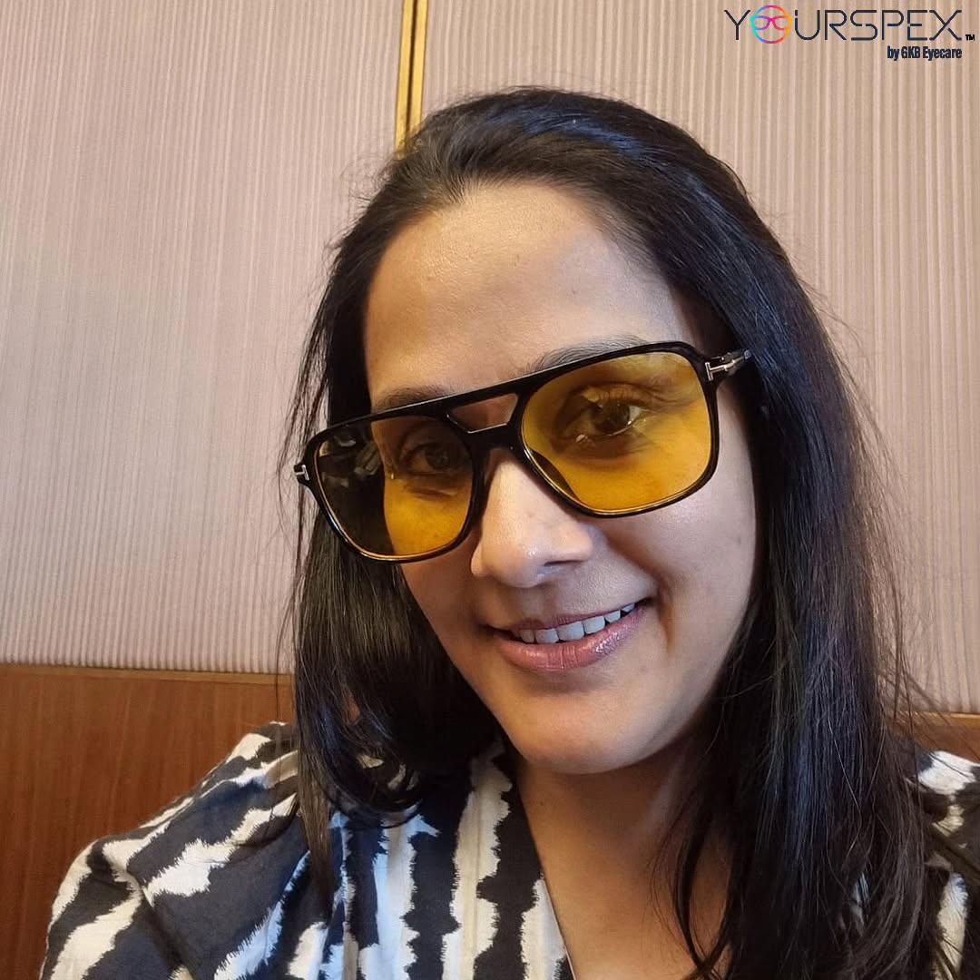 Yellow Retro Vintage Pilot UV400 Protected Sunglass for Men