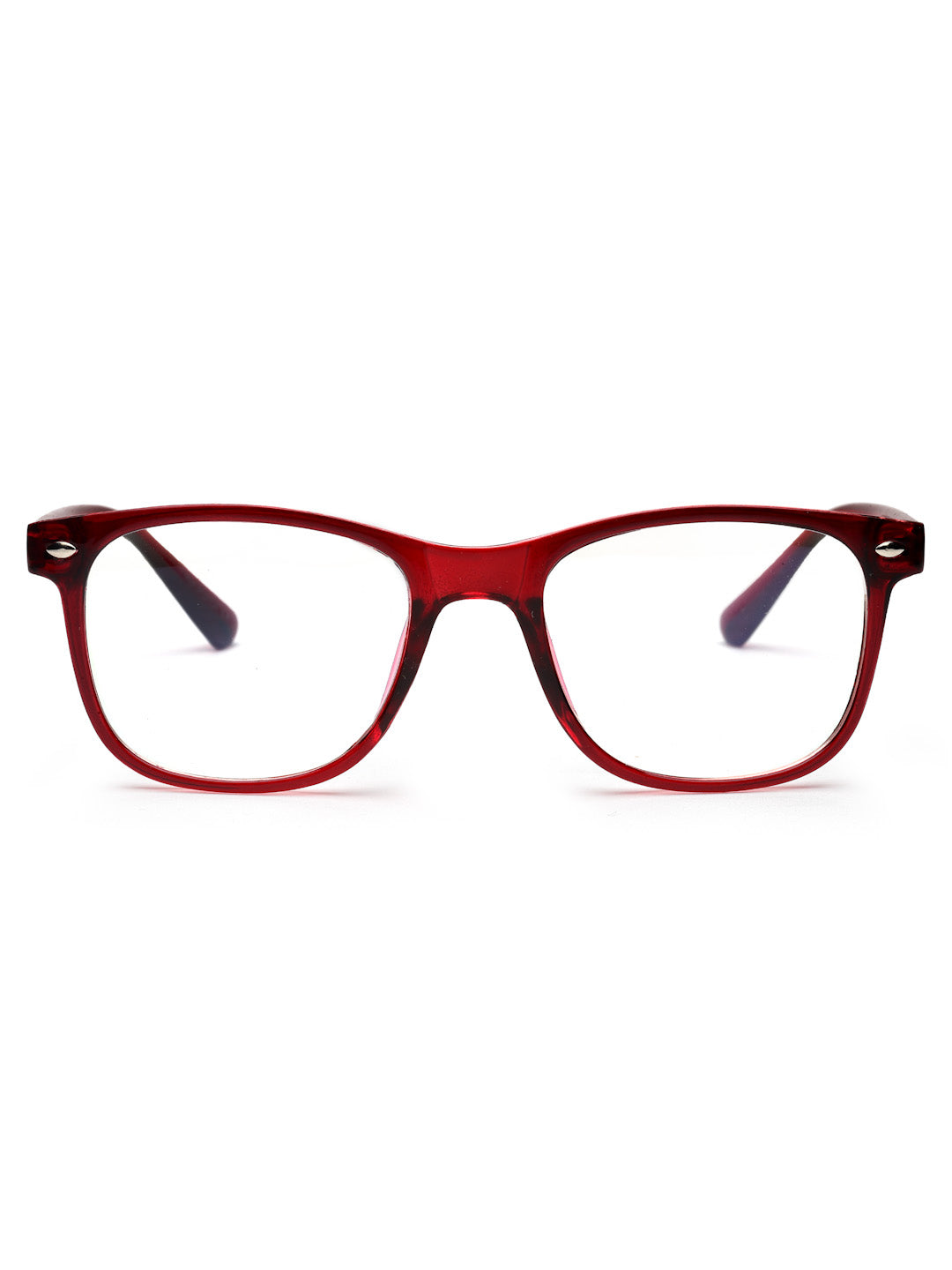 Cool Burgundy Square Spectacles