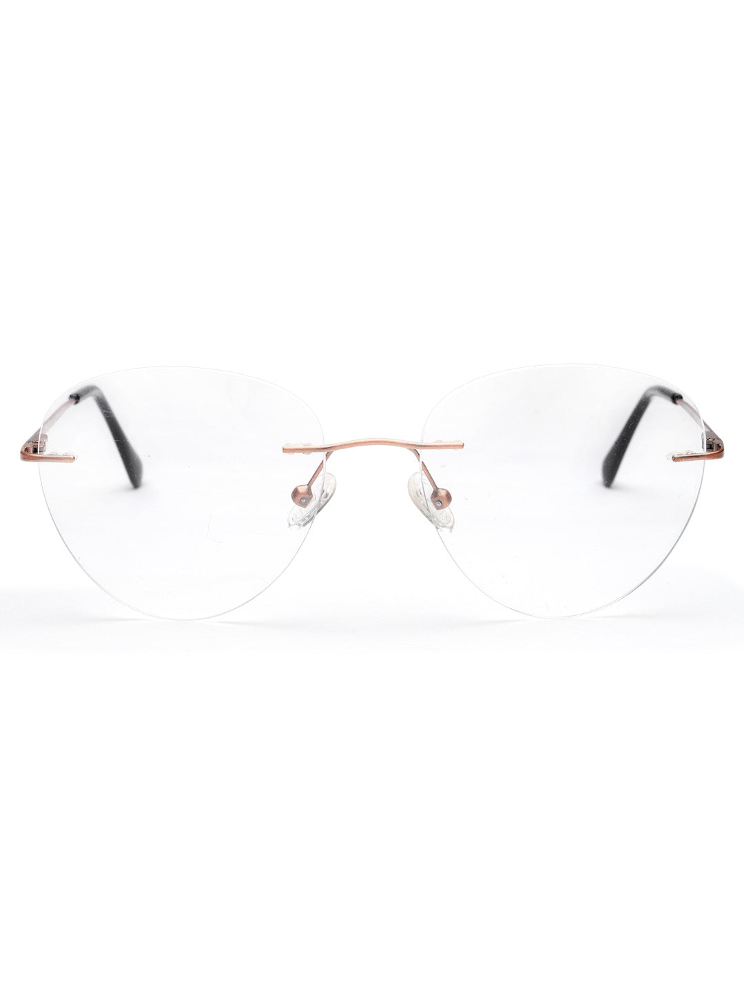 Rimless Rose Gold Spectacle Frames